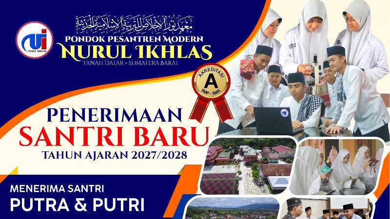 Pendaftaran Santri Baru TA. 2027/2028 Telah Dibuka